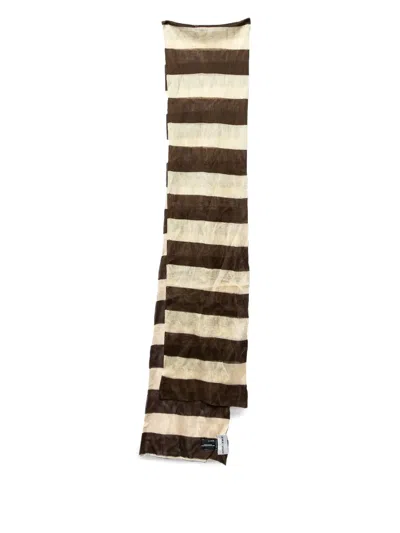 Pre-owned Giorgio Armani Striped Scarf