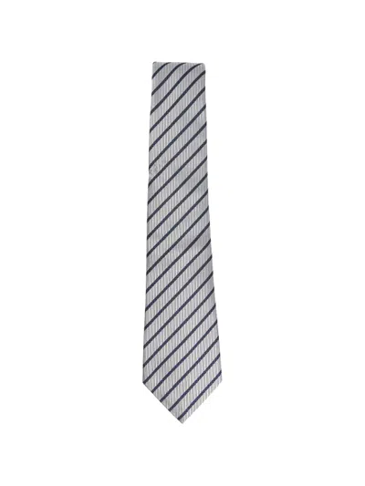Giorgio Armani Striped Tie In Multi