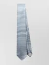 Giorgio Armani Striped Tie With Pointed Tip And Soft Texture