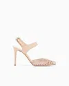 GIORGIO ARMANI SUEDE AND RHINESTONE COURT SHOES