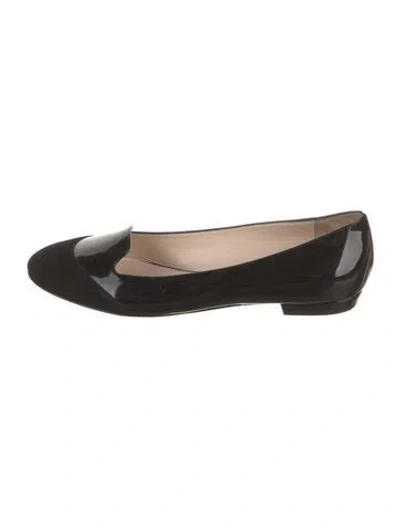 Pre-owned Giorgio Armani Suede Ballet Flats In Multi