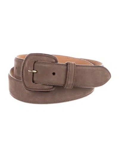 Pre-owned Giorgio Armani Suede Belt In Brown