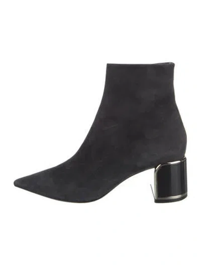 Pre-owned Giorgio Armani Suede Boots In Black