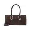 Giorgio Armani Suede Calf Leather Shoulder Bag