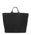 Giorgio Armani Suede Leather-trim Tote Bag