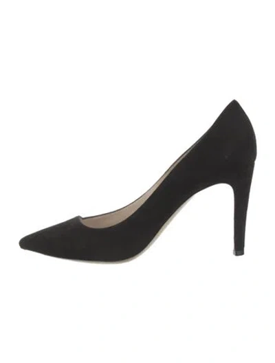 Pre-owned Giorgio Armani Suede Pumps In Black