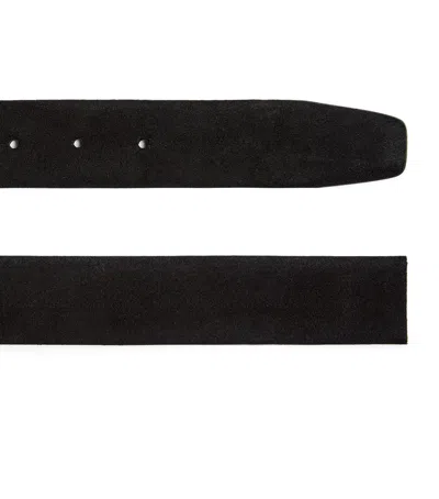 GIORGIO ARMANI SUEDE REVERSIBLE BELT STRAP