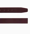 Giorgio Armani Leather Reversible Logo Belt In Red