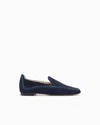 Giorgio Armani Suede Slip-ons With Interweaving In Multi