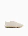 Giorgio Armani Suede Sneakers In White
