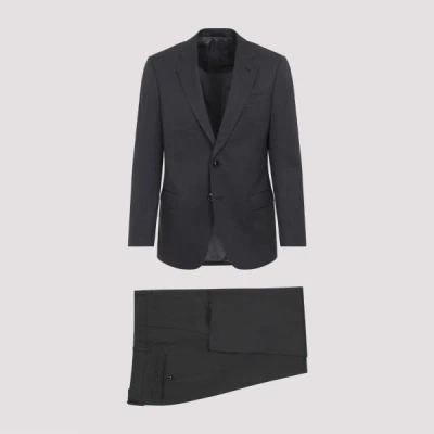 Giorgio Armani Suit 48 In Black