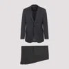 Giorgio Armani Single-breasted Wool Suit In Black