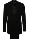 Giorgio Armani Tailored Suit With Notched Lapels And Vents In Black