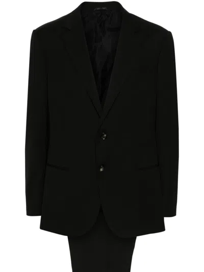 GIORGIO ARMANI TAPERED LEG TROUSERS WOOL SUIT