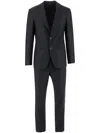 Giorgio Armani Manhattan Line Pinstriped Virgin-wool Single-breasted Suit In Blue
