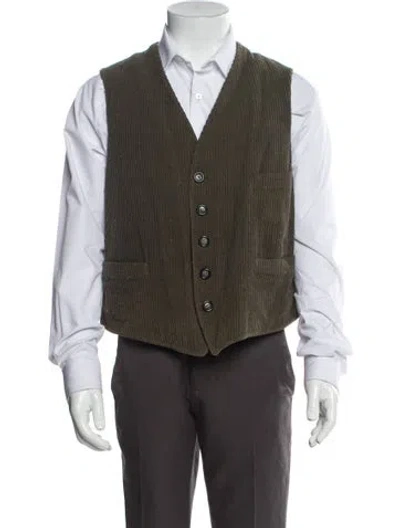 Pre-owned Giorgio Armani Suit Vest In Green