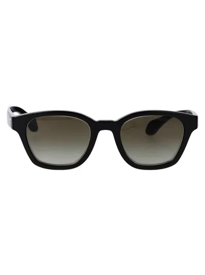 Giorgio Armani Sunglasses In 60873m Top Black/transparent Green