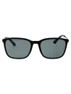 Giorgio Armani Black Acetate Sunglasses In Black