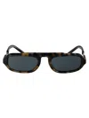 Giorgio Armani Blue Havana Acetate Sunglasses In Brown