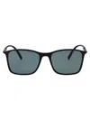 Giorgio Armani Nero Opaco Injected Sunglasses In Green