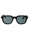 Giorgio Armani Black Acetate Sunglasses In 6060/1 Black
