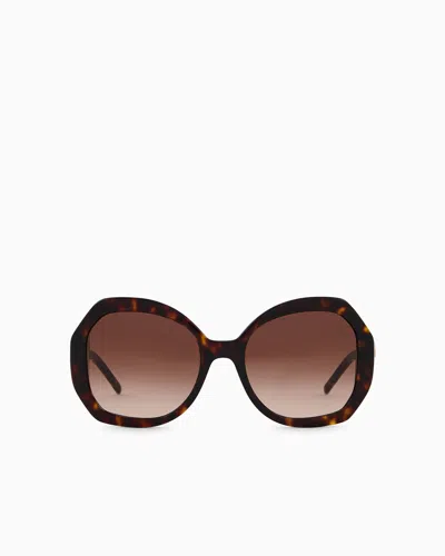 Giorgio Armani Oversized-sonnenbrille In Brown