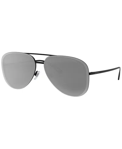 Giorgio Armani Sunglasses, Ar6084 60 In Black,grey Mirror Black