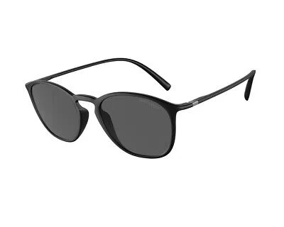 Pre-owned Giorgio Armani Sunglasses Ar8186u 504287 Black Grey Man In Gray