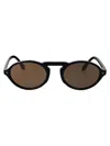 Giorgio Armani Black Acetate Sunglasses In Black
