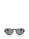 Giorgio Armani Oval Frame Sunglasses In Black