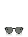 Giorgio Armani Round-frame Sunglasses In Black