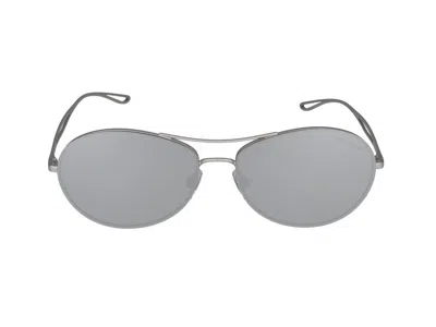 Giorgio Armani Sunglasses  0 Ar6099 30456 G Argento Opaco /15/140 In Metallic