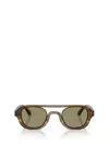 Giorgio Armani Geometric-frame Sunglasses In Green