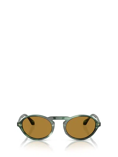 Giorgio Armani Ar8219u 616453 Occhiali Da Sole Verdi Per Uomo In Multi