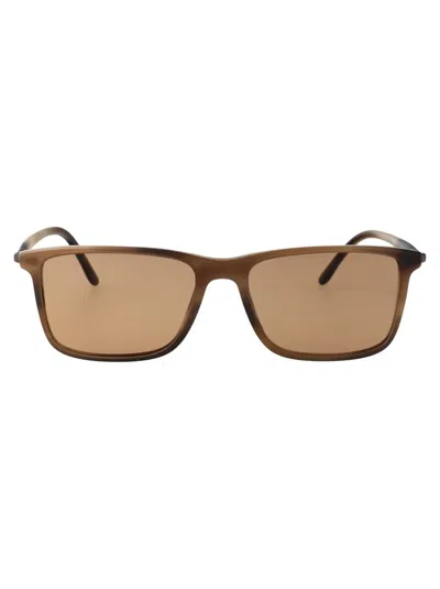 Giorgio Armani Sunglasses In Matte Brown