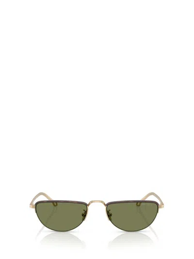 Giorgio Armani Sunglasses In Matte Pale Gold