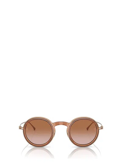 Giorgio Armani Sunglasses In Shiny Transparent Brown