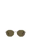 Giorgio Armani Hexagon-shaped Sunglasses In Silver