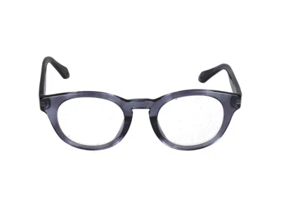Giorgio Armani Sunglasses In Striated Blue