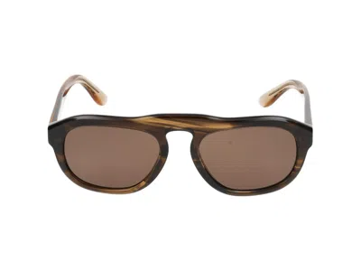 Giorgio Armani Sunglasses In Striated Brown