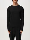 Giorgio Armani Timeless Crewneck Sweater With Long Sleeves In Black