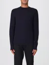 Giorgio Armani Virgin Wool Sweater In Blue