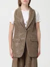 Giorgio Armani Waistcoat  Woman Color Beige In Gray