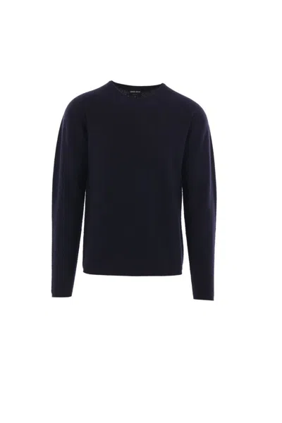 Giorgio Armani Sweaters In Blue