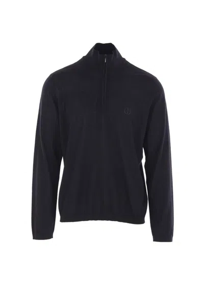 Giorgio Armani Sweaters In Black