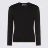 Giorgio Armani Icon Long-sleeve Cashmere Sweater In Black
