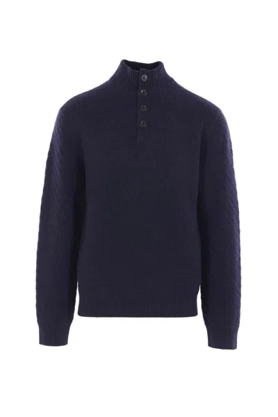 Giorgio Armani Sweaters In Blue