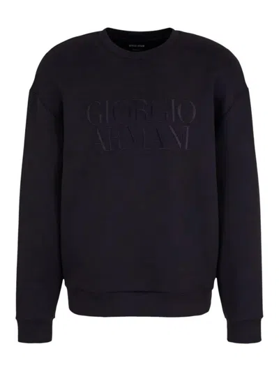 Giorgio Armani Sweatshirt Clothing In Black