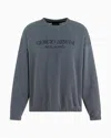 Giorgio Armani Sweatshirts Without Hood In Blue