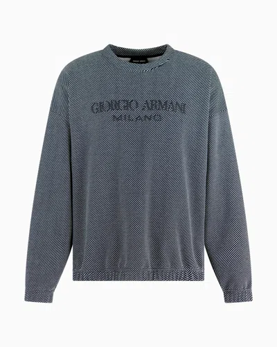 Giorgio Armani Sweatshirts Without Hood In Gray